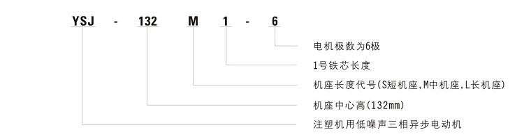 YSJ系列注塑机专用电机型号说明
